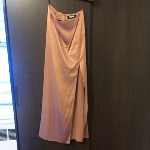 Reformation long slit skirt size small